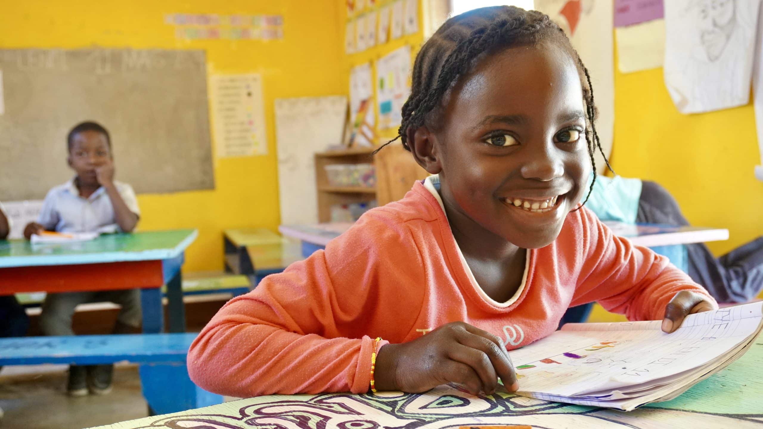 A student in art class at MCLC.